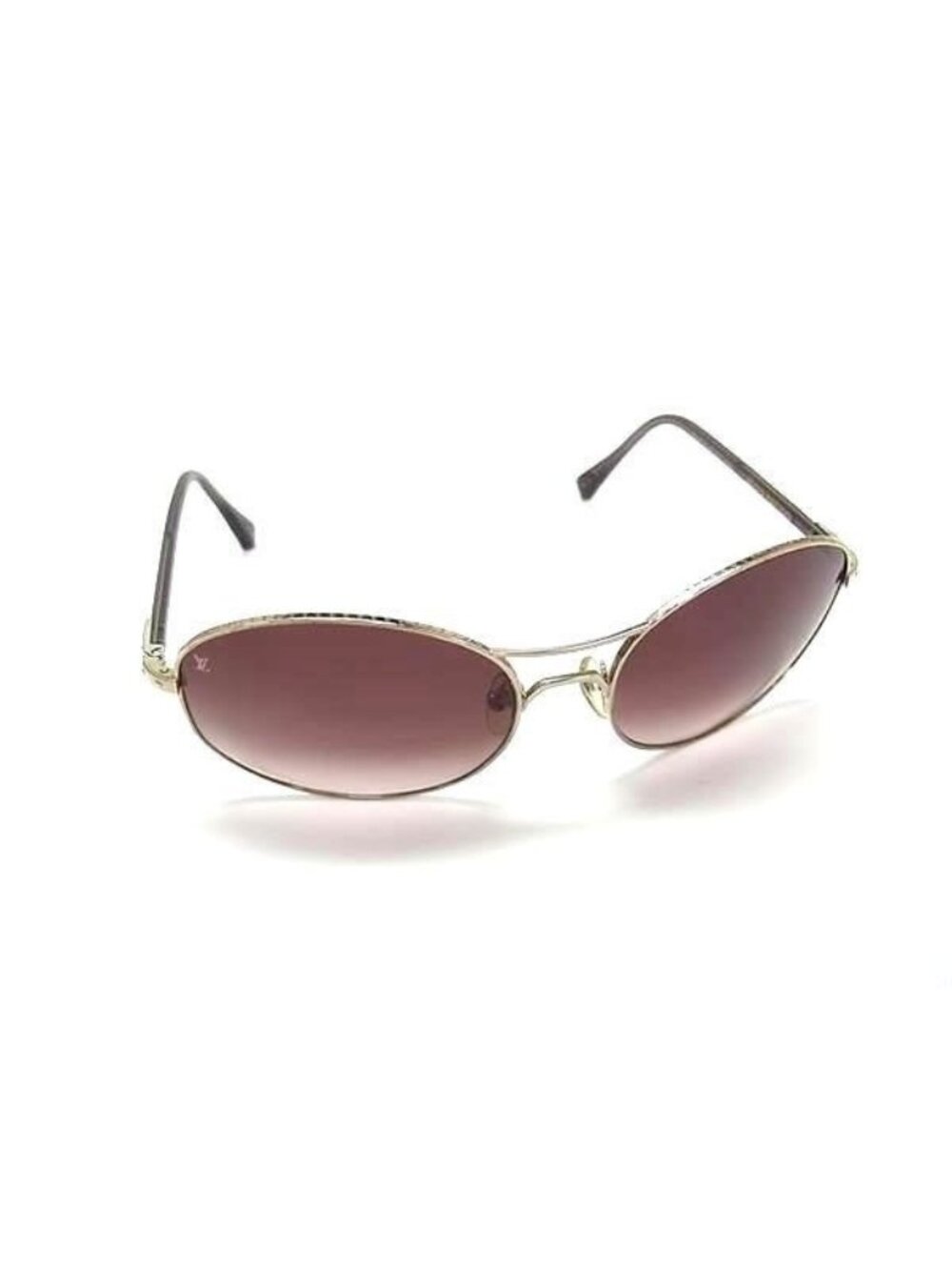 Louis Vuitton Sunglasses Silver Clear Brown Lens Pink Gradient Eyewear